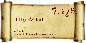 Tilly Ábel névjegykártya